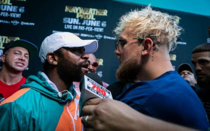 Jake Paul Gets Beat Up After Taking Floyd Mayweather's Hat 